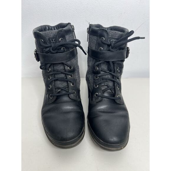 Ugg Women’s Black Kesey Waterproof Boot Size 7 - Picture 2 of 11